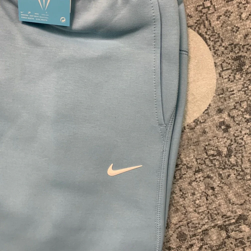 Nike NOCTA Tech Fleece Pants Mens Large Blue NWT Open Hem DJ5040-497